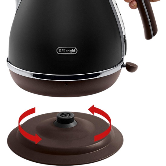 Чайник электрический Delonghi KBOV2001.BK, черный