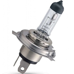 Лампа галогенная Philips H4 12V 60/55W +60% Vision plus  (к-т)