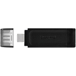 USB 64Gb Kingston DataTraveler 70  черный OTG (Type C)