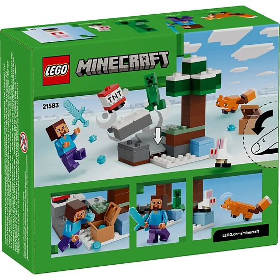Конструктор LEGO Minecraft 21583 Приключения Стива в тайге