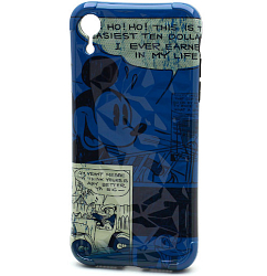 Силиконовый чехол Water Print для iPhone XR (022) волнистый