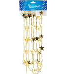 Бусы Волшебная страна Звезды длина 2,7м, размер звезды 2см, цвет - золото, 104056