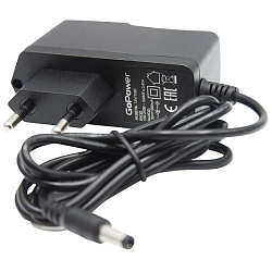 Блок питания GoPower 1.0A 12V 5,5x2,5/12мм стабилизированный (1/100)