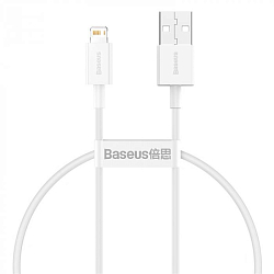 Кабель USB <--> Lightning  0.25м BASEUS Superior series белый (CALYS-02)
