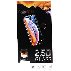 Противоударное стекло 2.5D FAISON для XIAOMI Redmi Note 7 черное, полный клей