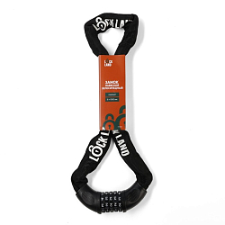 Замок навесной велосипедный LOCKLAND, кодовый, 6 х 1000 мм, цвет черный 7478460