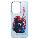 Задняя накладка PC092 для Xiaomi Redmi 13C 5G/Poco M6 5G (енот) (transparent)