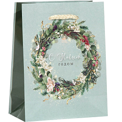 Пакет «Новогодний венок», S 11,5 х 14,5 х 5,5 см 6765833