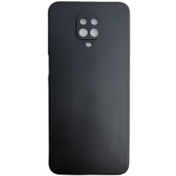 Задняя накладка ZIBELINO Soft Matte для Xiaomi Redmi Note 9S/9 Pro (черный) с микрофиброй