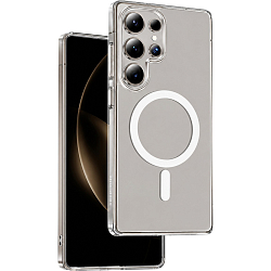 Задняя накладка KEEPHONE Hybrid Pro Magsafe Case для Samsung Galaxy S24 Ultra Clear