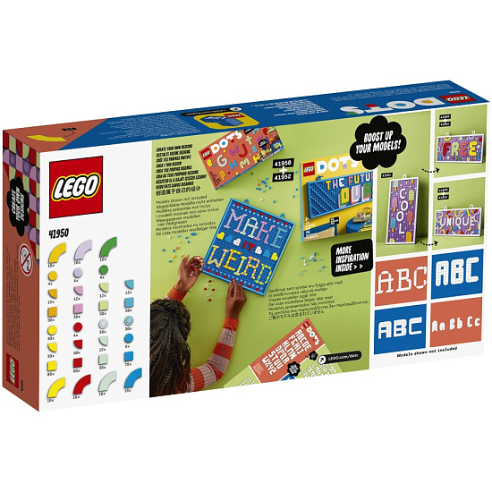 Конструктор LEGO DOTS 41950 Большой набор тайлов: буквы