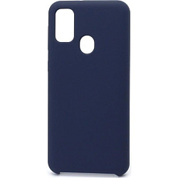 Силиконовый чехол SILICONE Cover Color для Samsung Galaxy M20 (008) темно синий