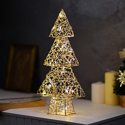 Светодиодная фигура «Ёлочка» 36х17х6 см, 20 LED свечение теплое белое 10439495