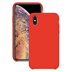 Задняя накладка Silicone CASE для iPhone X/XS красная