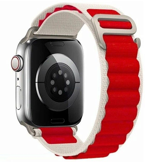 Ремешок SPIGEN "Альпийская петля" для Apple Watch 38/40/41 №05 Красный/Белый