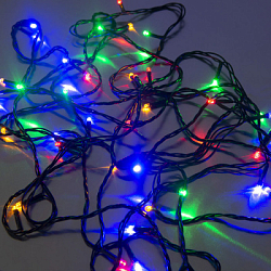 Гирлянда "Нить с контроллером" 5 м, свечение мульти, RL-540M, FUNRAY