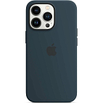 Силиконовый чехол STR Soft Touch MagSafe для iPhone 13 Pro Max Abyss Blue (синяя бездна)