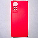 Задняя накладка Мобилис для Xiaomi Redmi Note 11 4G, фуксия , матовая с защитой камеры