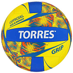 Мяч волейбольный TORRES Grip Y, V32185, машинная сшивка, 18 панелей, р. 5, TPU