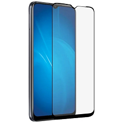 Противоударное стекло DF для Realme C20/C21 DF rmColor-15 (black)