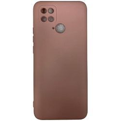 Задняя накладка SILICONE COVER для Xiaomi POCO C40 Пудровый
