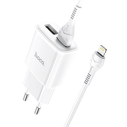 Сетевое ЗУ 2USB 2.4A HOCO C88A, Star, белый