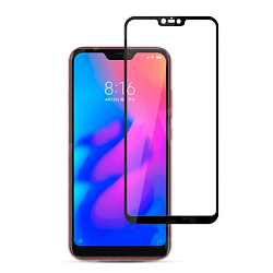 Противоударное стекло 2.5D FAISON для XIAOMI Redmi 6 Pro/6 Plus/Mi A2 Lite черное, полный клей