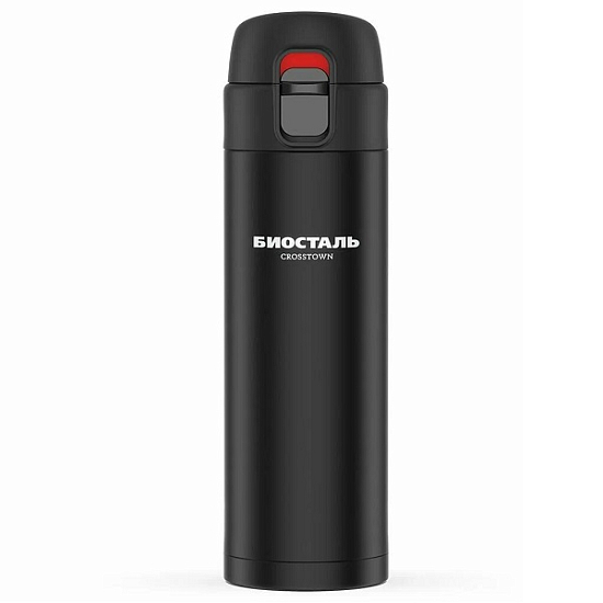 Термос-кружка БИОСТАЛЬ-CROSSTOWN NMU-420B, атласный черный