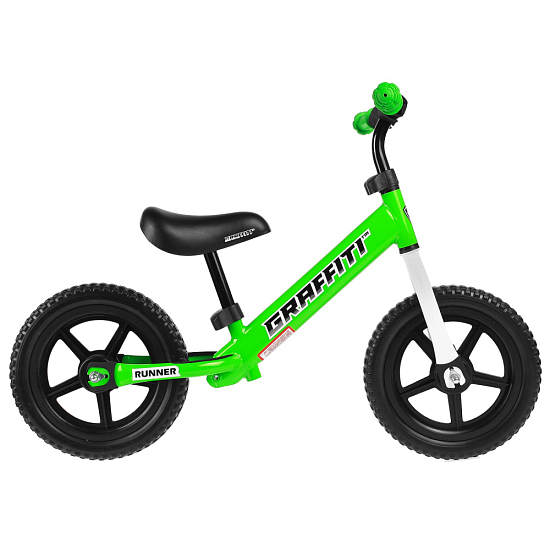 Беговел GRAFFITI Runner 12" , цвет зелёный