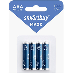 Элемент питания SMARTBUY LR03 MAXX BL-4 (48/480)  (SBBM-3A04B)
