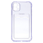 Задняя накладка SC276 для iPhone 11 (violet) с карманом для пластиковых карт