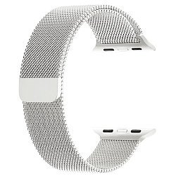 Металлический ремешок NONAME на Apple Watch (38/41), миланская петля, серебро