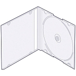 Футляр 1CD SLIM (прозрачный) (200)