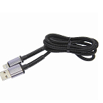 Кабель USB <--> Lightning  1.0м XO NB-215, черный, индикатор, нейлон