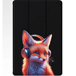 Чехол футляр-книга ZIBELINO для Xiaomi Pad 7/7 Pro 11.2" (черный) 8019 ЛИСЕНОК НАУШНИКИ