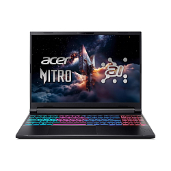 Ноутбук игровой Acer Nitro V16 (AMD Ryzen 7, 16 ГБ, SSD, RTX 5060, DOS), чёрный