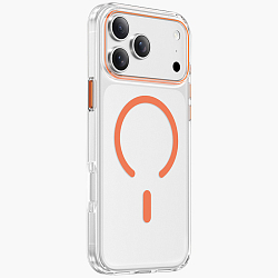 Задняя накладка KEEPHONE AURORA MAGSAFE для iPhone 17 PRO MAX, ORANGE