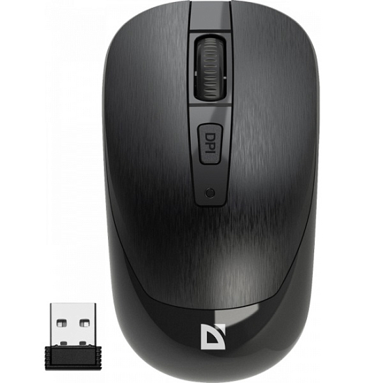 Мышь БП DEFENDER Wave MM-995 черный, бесшумн