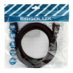 Кабель HDMI <--> HDMI  2.0м ERGOLUX ELX-VC01P-HDMI черный, 1080P (в техпаке)