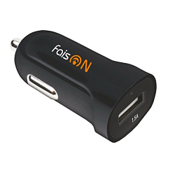 Авто ЗУ 1USB 1.5А FAISON FS-Z-409, Classic, чёрный
