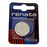 Элемент питания RENATA CR2016 (Li/MnO2, 75mAh, 3V)