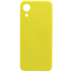 Силиконовый чехол SILICONE CASE для Samsung Galaxy A03 Core жёлтый