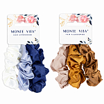 Резинки для волос НАБОР 3 шт, 3*19 см, скранч, АССОРТИ,MONTE VITA 457072