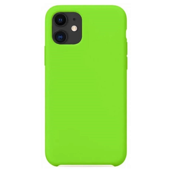 Силиконовый чехол SILICONE CASE для iPhone 11 салатовый (не оригинал)