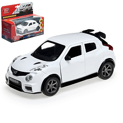 Машина металлическая Nissan JUKE-R 2.0, 12 см, открывающиеся двери, инерционная, цвет белый