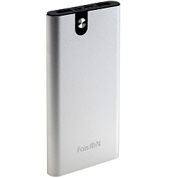 Внешний АКБ FAISON PB-90, CITY (10000mAh) серебряный