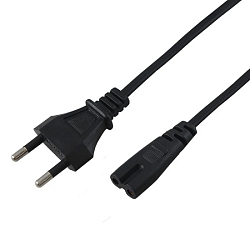 Кабель питания 1.0м 2pin C7 техпак (180525)