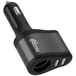 Разветвитель прикуривателя RITMIX RM-4621 Black Grey