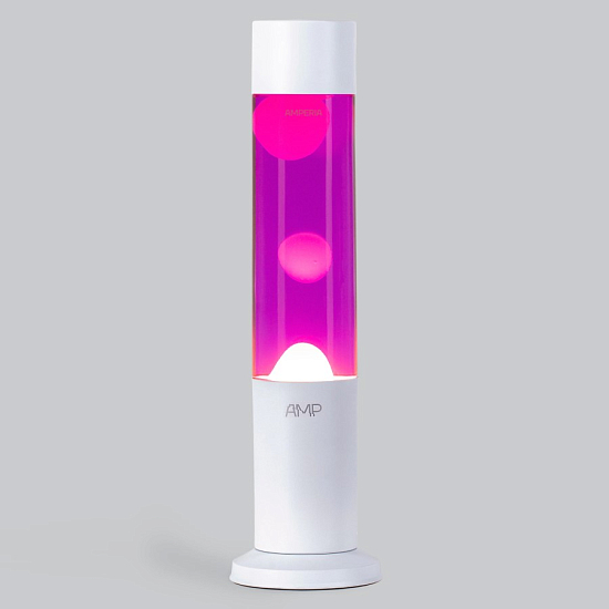 Лава-лампа Amperia Tube Белая/Розовая (39 см) White
