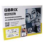 Алмазная мозаика Qbrix ORIGINAL А3 на подрамнике чб